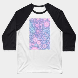 Pastel Jaw Breaker Abstract Polka Dots Pattern Baseball T-Shirt